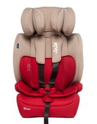 Juju Scaun auto i-Size Safe Rider Bej-Bordo 76-150 cm convertibil in inaltator tetiera reglabila cotiere pernute moi husa detasabila