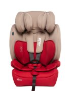 Juju Scaun auto i-Size Safe Rider Bej-Bordo 76-150 cm convertibil in inaltator tetiera reglabila cotiere pernute moi husa detasabila