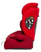 Juju Scaun auto i-Size Safe Rider Rosu-Bordo 76-150 cm convertibil in inaltator tetiera reglabila cotiere pernute moi husa detasabila