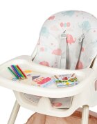 Juju Scaun de masa 2 in 1 EatSmile Pink-Elephants