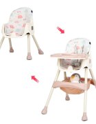 Juju Scaun de masa 2 in 1 EatSmile Pink-Elephants