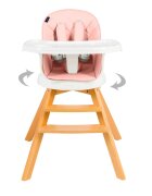 Juju Scaun de masa 3 in 1 EatTwist pink