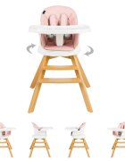 Juju Scaun de masa 3 in 1 EatTwist pink