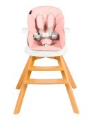 Juju Scaun de masa 3 in 1 EatTwist pink