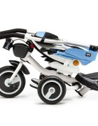 Juju Tricicleta pentru copii Bliss Ride Albastru 3 in 1 pozitie de somn reversibila far luminos muzica cos depozitare gentuta protectie UV cauciucuri spuma EVA greutate maxima admisa 25kg