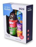 Kaichi Set 6 galetuse de stivuit si jucarii de baie 2 in 1 Zoo