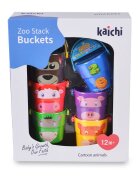 Kaichi Set 6 galetuse de stivuit si jucarii de baie 2 in 1 Zoo
