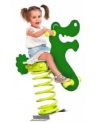 KBT Balansoar pentru copii pe arc cu prindere in beton Crocodil