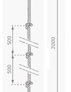 KBT Sfoara catarat cu noduri pentru spatiile de joaca PH25 2 m