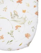 Kerstin Cearceaf cu banda elastica pentru landou copii Fairytale Mouse realizat din bumbac 100 dimensiune 80 x 38 cm