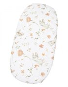Kerstin Cearceaf cu banda elastica pentru landou copii Fairytale Mouse realizat din bumbac 100 dimensiune 80 x 38 cm