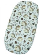 Kerstin Cearceaf cu banda elastica pentru landou copii Hedgehog realizat din bumbac 100 dimensiune 80 x 38 cm