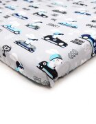 Kerstin Cearceaf cu banda elastica pentru pat copii Bunny Drivers 100 bumbac pentru saltea 120x60 cm