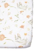 Kerstin Cearceaf cu banda elastica pentru pat copii Fairytale Mouse 100 bumbac pentru saltea 120x60 cm