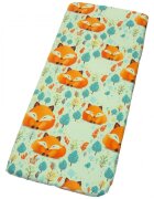 Kerstin Cearceaf cu banda elastica pentru pat copii Forest Foxes din 100 bumbac pentru saltea 90 x 50 cm
