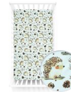 Kerstin Cearceaf cu banda elastica pentru pat copii Hedgehog 100 bumbac pentru saltea 120x60 cm