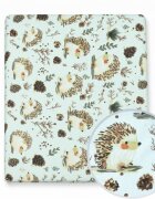 Kerstin Cearceaf cu banda elastica pentru pat copii Hedgehog 100 bumbac pentru saltea 120x60 cm
