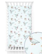 Kerstin Cearceaf cu banda elastica pentru pat copii Mother Goose 100 bumbac pentru saltea 120x60 cm