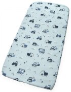 Kerstin Cearceaf cu banda elastica pentru pat copii Tractors 100 bumbac pentru saltea 120x60 cm