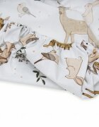 Kerstin Cearceaf pentru patut copii Forest Animals 90x40 cm cu elastic roata material 100 bumbac