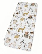 Kerstin Cearceaf pentru patut copii Forest Animals 90x40 cm cu elastic roata material 100 bumbac