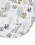 Kerstin Cearceaf pentru saltea landou copii Forest Animals 80 x 38cm din bumbac 100 cu elastic roata
