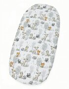 Kerstin Cearceaf pentru saltea landou copii Forest Animals 80 x 38cm din bumbac 100 cu elastic roata