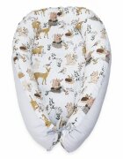 Kerstin Cuib pentru bebelusi Forest Animals cu inchidere reglabila salteluta detasabila material bumbac dimensiune 81x53 cm