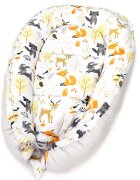 Kerstin Cuib pentru bebelusi Forest Friends cu inchidere reglabila salteluta detasabila material bumbac dimensiune 81x53 cm