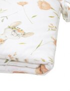 Kerstin Protectie laterala pentru patut copii Field Mouse 180 x 30 cm cu doua fete suprafata din bumbac 100 prindere cu panglici