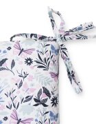 Kerstin Protectie laterala pentru patut copii Fluturi pastel 180 x 30 cm cu doua fete suprafata din bumbac 100 prindere cu panglici