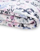 Kerstin Protectie laterala pentru patut copii Fluturi pastel 180 x 30 cm cu doua fete suprafata din bumbac 100 prindere cu panglici