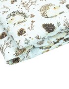Kerstin Protectie laterala pentru patut copii Hedgehog 180 x 30 cm cu doua fete suprafata din bumbac 100 prindere cu panglici