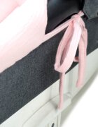 Kerstin Set insertie textila pentru landoucosulet copii Baby Pink din muselina cearsaf cu elastic asortat 80x38 cm realizate din bumbac 100