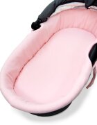Kerstin Set insertie textila pentru landoucosulet copii Baby Pink din muselina cearsaf cu elastic asortat 80x38 cm realizate din bumbac 100