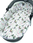 Kerstin Set insertie textila pentru landoucosulet copii Bunny Pink cearsaf cu elastic asortat 80x38 cm realizate din bumbac 100