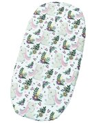Kerstin Set insertie textila pentru landoucosulet copii Bunny Pink cearsaf cu elastic asortat 80x38 cm realizate din bumbac 100