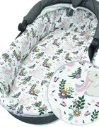 Kerstin Set insertie textila pentru landoucosulet copii Bunny Pink cearsaf cu elastic asortat 80x38 cm realizate din bumbac 100