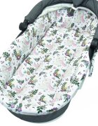 Kerstin Set insertie textila pentru landoucosulet copii Bunny Pink salteluta asortata 80x38 cm realizate din bumbac 100