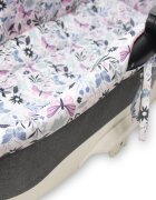 Kerstin Set insertie textila pentru landoucosulet copii Fluturasi si libelule cearsaf cu elastic asortat 80x38 cm realizate din bumbac 100