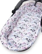 Kerstin Set insertie textila pentru landoucosulet copii Fluturasi si libelule cearsaf cu elastic asortat 80x38 cm realizate din bumbac 100