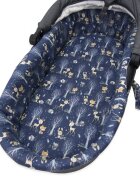 Kerstin Set insertie textila pentru landoucosulet copii Forest cearsaf cu elastic asortat 80x38 cm realizate din bumbac 100