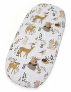 Kerstin Set insertie textila pentru landoucosulet copii Forest Friends cearsaf cu elastic asortat 80x38 cm realizate din bumbac 100