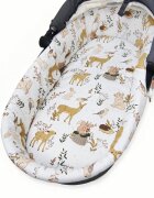 Kerstin Set insertie textila pentru landoucosulet copii Forest Friends cearsaf cu elastic asortat 80x38 cm realizate din bumbac 100
