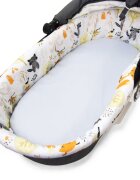 Kerstin Set insertie textila pentru landoucosulet copii Forest Friends cearsaf cu elastic asortat 80x38 cm realizate din bumbac 100