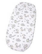 Kerstin Set insertie textila pentru landoucosulet copii Foxy Grey cearsaf cu elastic asortat 80x38 cm realizate din bumbac 100