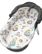 Kerstin Set insertie textila pentru landoucosulet copii Micul Print cearsaf cu elastic asortat 80x38 cm realizate din bumbac 100