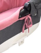 Kerstin Set insertie textila pentru landoucosulet copii Retro Pink din muselina cearsaf cu elastic asortat 80x38 cm realizate din bumbac 100