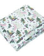Kerstin Set lenjerie cu 2 piese pentru patut cosleepercarucior Bunny Pink 70x80 cmrealizata din bumbac 100 certificat OEKO TEXinchidere cu fermoar