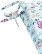 Kerstin Set lenjerie de patut 3 piese Fluturasi cu husa de pilotafata de perna si aparatoare laterala 180x30 cmdin bumbacinchidere cu fermoarcompatibila pautut 120x60 cm